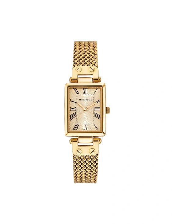 Rectangular Case Mesh Bracelet Watch